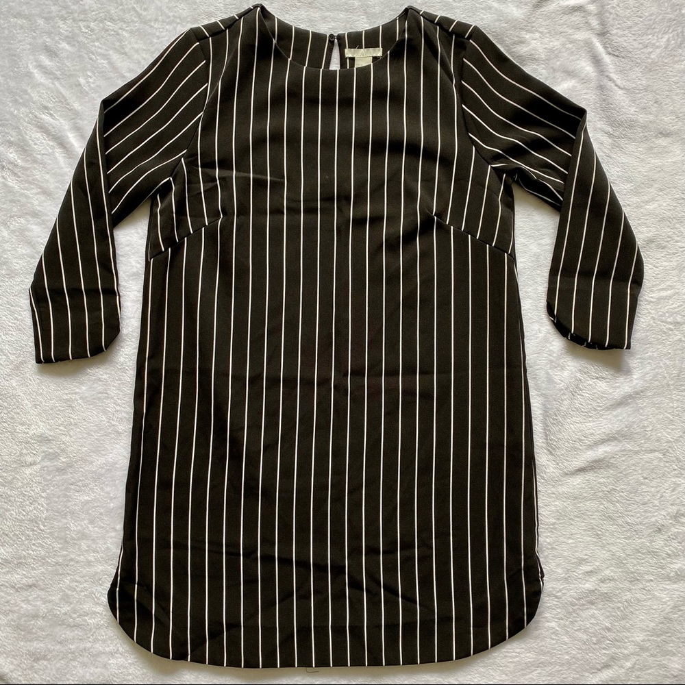 H&M Pinstripe Dress - Black and White
